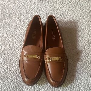 Brown Leather Loafers for Women